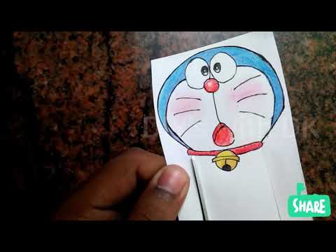 How to make An Easy And Cute Doraemon Book Mark...Children's Day Special...❤