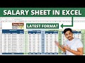 Learn To Make Salary Sheet Payroll Sheet Latest Format