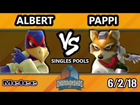 DHATX18 SSBM - Albert (Falco) Vs. Pappi (Fox) - Smash Melee Pools B1