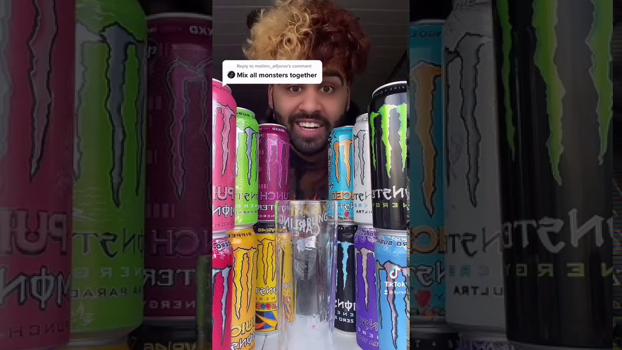 MIXING ALL MONSTER ENERGY DRINKS!! | Mix all Ep.1