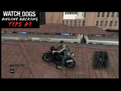 Watch Dogs Online Hacking Tips #1 How to get a Motorbike on to the Station Roof