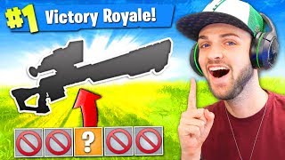 The 1 GUN CHALLENGE in Fortnite: Battle Royale! (HARD)