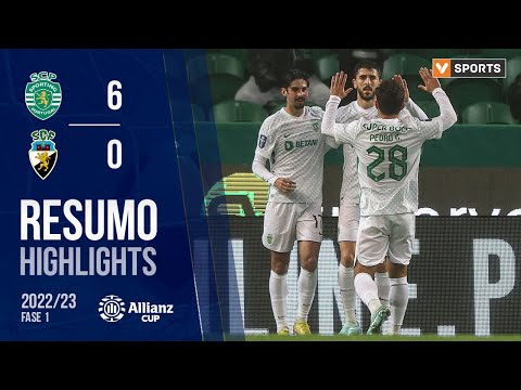 Highlights | Resumo: Sporting 6-0 SC Farense (Taça da Liga 22/23 - Fase 3 - Jornada 1)