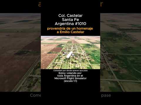 Colonia Castelar, Santa Fe desde el Microsoft Flight Simulator #coloniacastelar #santafe #msfs