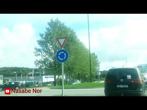 Driving in Norway ( Stavanger- Sola- Forus city)