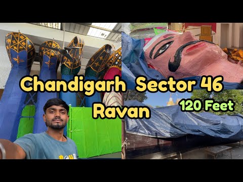 Tallest Ravan Making 2025 | Chandigarh Biggest Ravan Making 2025 | Chandigarh Sector 46 Ravan 2025