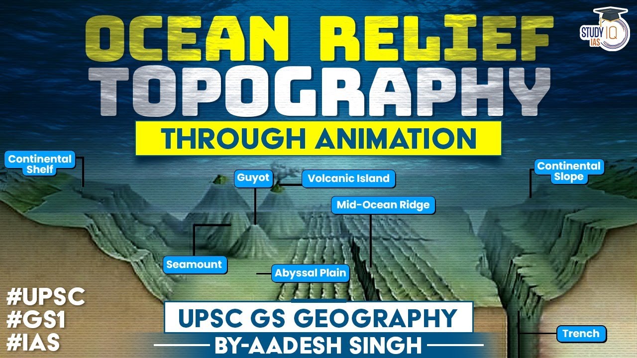 Ocean Bottom Relief Through Animation | UPSC Geography | StudyIQ IAS