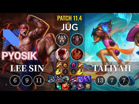 DRX Pyosik Lee Sin vs Taliyah Jungle - KR Patch 11.4