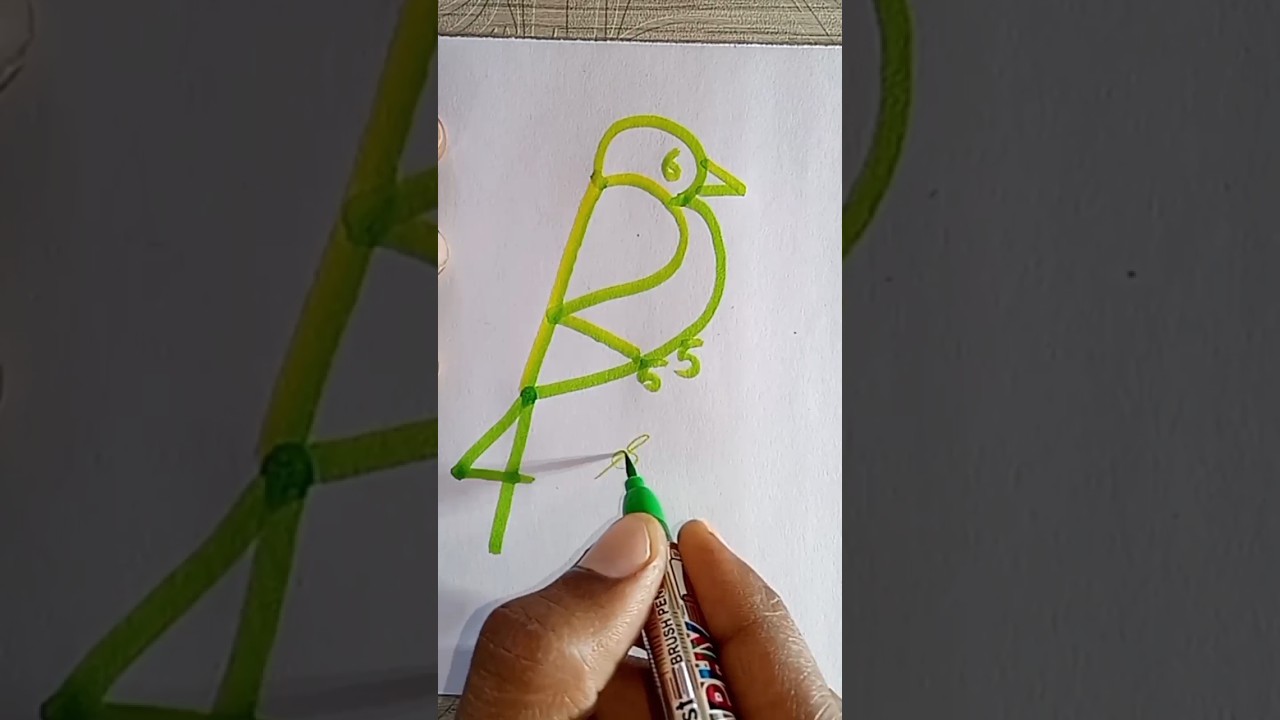 Bird Drawing Easy #art #pencil #birds #drawing #easydrawing #viral