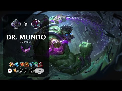 Dr. Mundo Jungle vs Kha'Zix - KR Master Patch 13.8