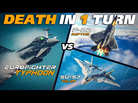 Eurofighter Typhoon Vs 5th Generation F-22 Raptor Su-57 F-35 | Digital Combat Simulator | DCS |