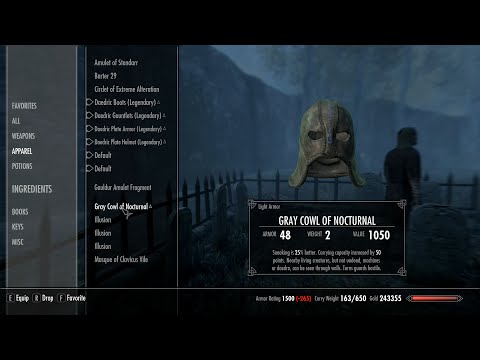 Skyrim AE Legendary Difficulty Ep 146 The Gray Cowl of Nocturnal