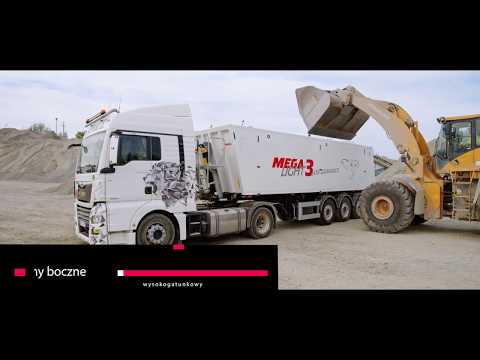 Nowa wersja naczepy wywrotki Mega light 3 w wersji z klapą