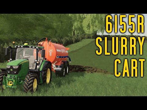 John Deere 6155R Slurry Cart - Farming Simualtor 19