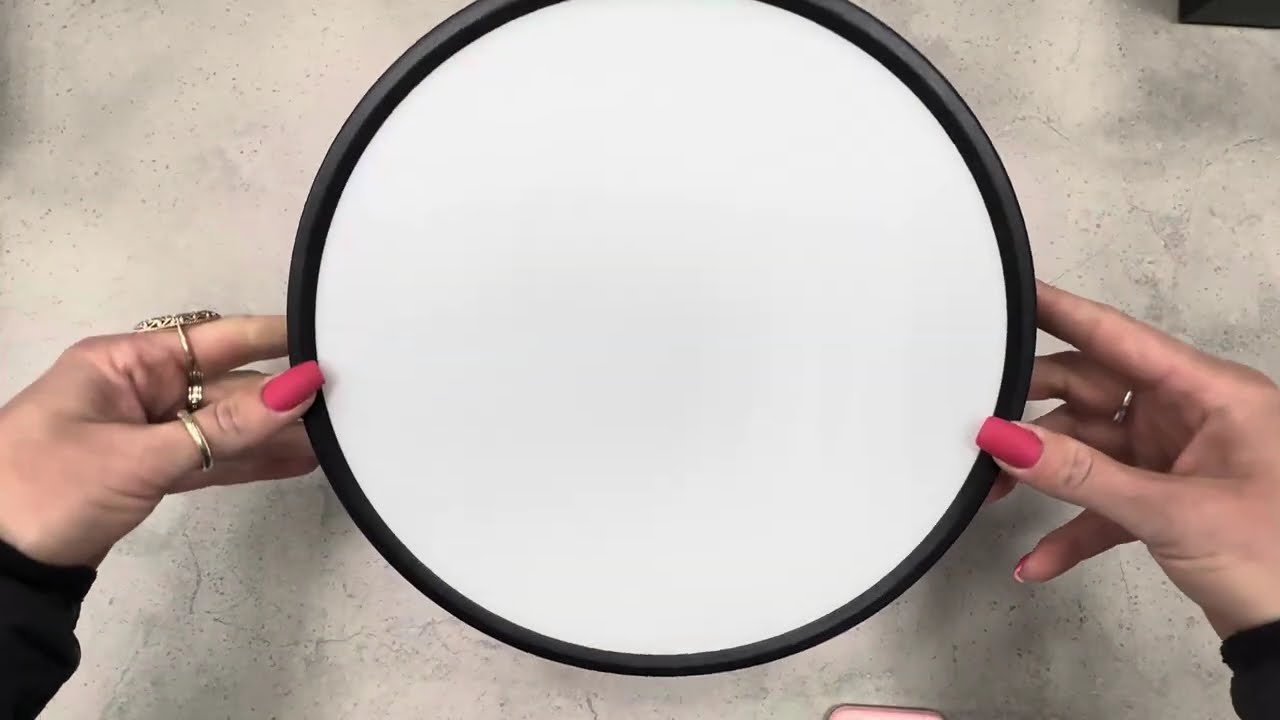 Накладной светодиодный светильник VIDEX 24W 5000K 220V круг черный (VL-DLRS-245B)