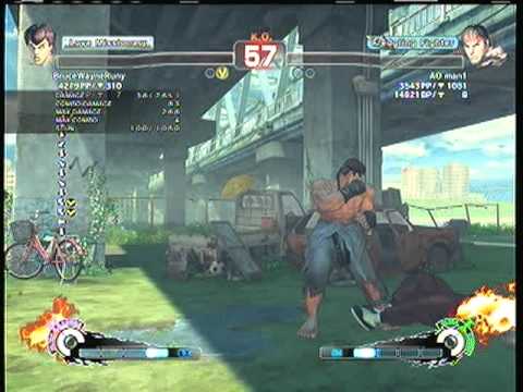 SSF4AE:  Fei-long( BruceWayneRuny) vs. Ryu ( AO man1) SD