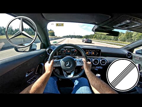 Mercedes Benz A180 136PS W177 (2020) | Top Speed German Autobahn POV Test Drive