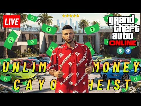 🔴LIVE GTA Online: Cayo Perico Heist | Unlimited Money | GTA Online Live