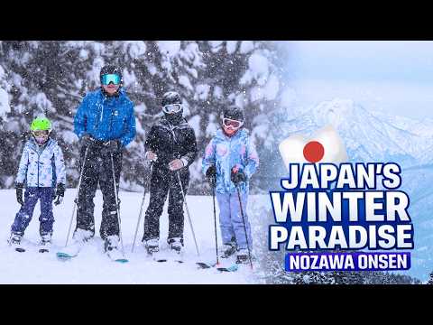 Deep Powder in a Real Japanese Village 🇯🇵 Nozawa Onsen Japan