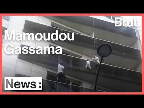 Mamoudou Gassama, the savior of the child hanging from a balcony