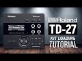 Roland TD-27 Kit Loading Tutorial: HOW TO load drum-tec Sound Editions