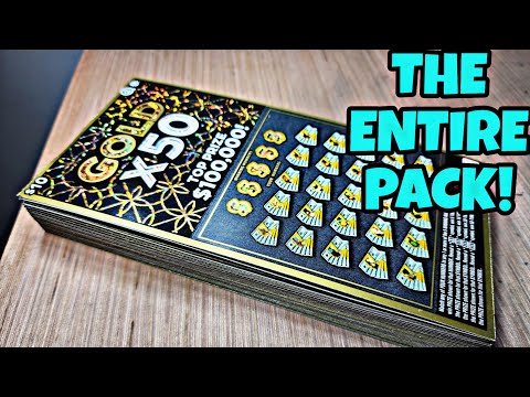 $10x50 MD LOTTERY GOLD X50 SCRATCH OFF TICKETS! #lottery