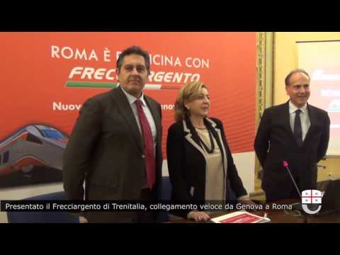 Presentato il Frecciargento, collegamento veloce di Trenitalia da Genova a Roma