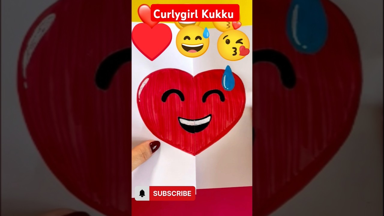 Satisfying Art ❤️😅😘 #shorts #youtubeshorts #drawing #art #emojichallenge #emojis #viral #trending