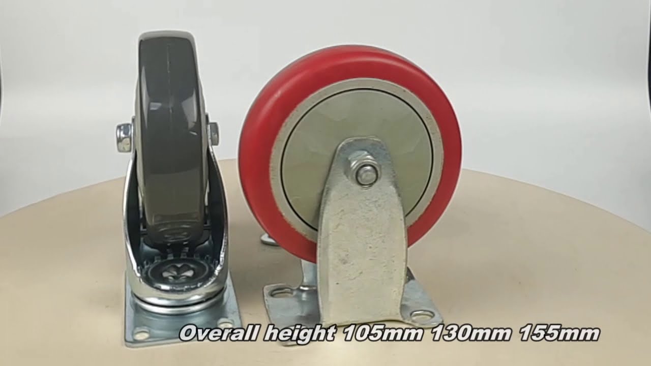 PVC wheel medium duty casters show