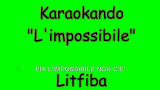 Karaoke Italiano - L&#39;impossibile - Litfiba ( Testo )