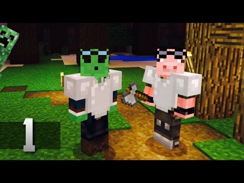 Slime Swine Adventures - Minecraft Co-op Survival : Ep.1 "SURVIVE!"
