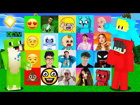 OLEK i LEON OCENIAJĄ WSZYSTKICH YOUTUBERÓW w Minecraft!