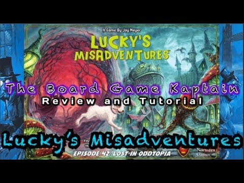 The Board Game Kaptain's review and tutorial for Lucky's Misadventures
