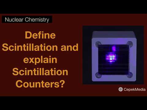Define Scintillation and explain Scintillation Counter? Nuclear Chemistry | Physical Chemistry