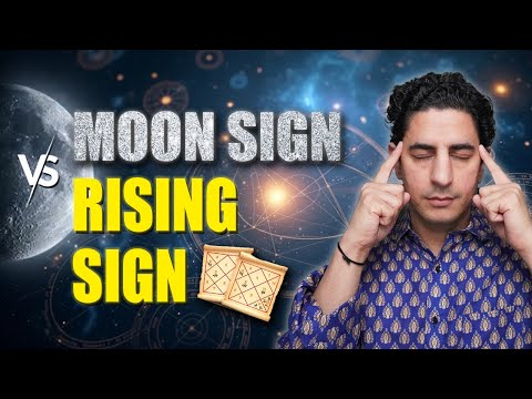 Moon Sign vs Rising Sign: What Defines YOU in Vedic Astrology? 🌙♌