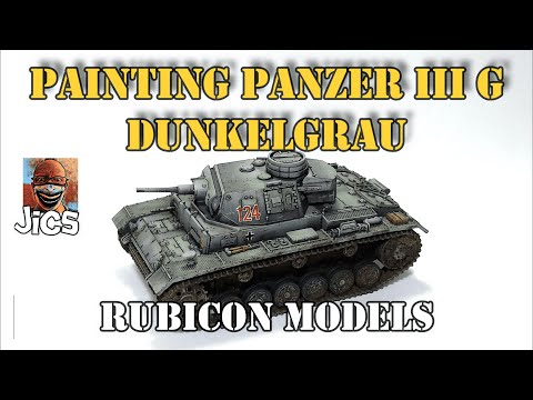 Painting Panzer III G Dunkelgrau. Rubicon Models. Bolt Action