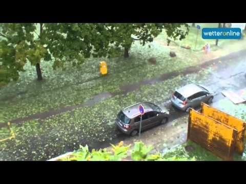 wetteronline.de:  Hagelunwetter über Halle an der Saale (18.7.2015)