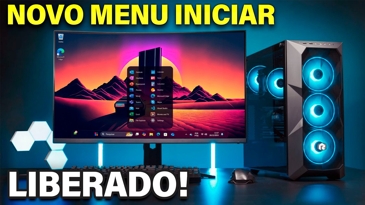 🤯LIBERADO! Como Instalar a NOVA BARRA DE TAREFAS e MENU INICIAR Glass no Windows 11
