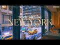 3-HOUR STUDY WITH ME 🚕 / Pomodoro 50-10 / New York City Sounds [Ambience ver.] with timer + alarm