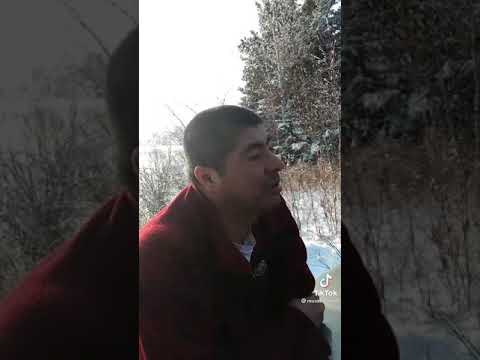 TikTok: Drunk guy howling. Wild moose on the loose