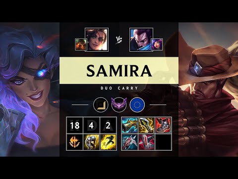 Samira ADC vs Yasuo: Triple Kill, Godlike - EUW Master Patch 25.S1.1