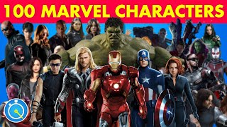 Guess The Marvel MCU Characters in 3 Seconds | Top 100 Marvel Characters