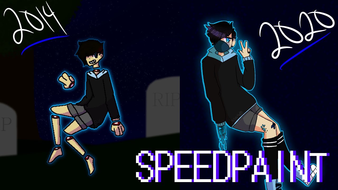 ghost boy redraw | oc speedpaint