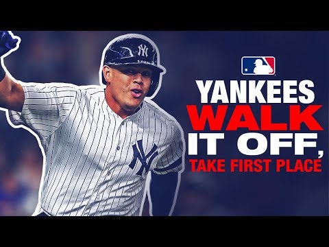 Yankees walk-it-off, take first place from Rays!