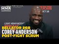 Corey Anderson Reacts To TKO Of Ryan Bader, Breaks Down Vadim Nemkov | Bellator 268 | MMA Fighting