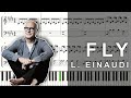 Piano tutorial with score: Fly - L. EINAUDI