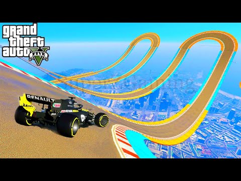 F1 Car IMPOSSIBLE Parkour Only 0.0003% Players Can Complete in GTA 5! (Hindi)