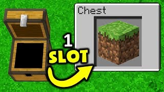 If Chests Only Had ONE Slot - Minecraft (Weird Comments #30)