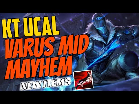 KT UCAL Plays VARUS Mid vs Jayce - Challenger Gameplay New Items Season 11 - Duskblade Of Drakthar