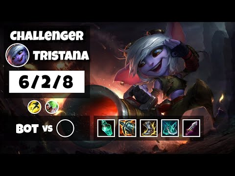 Tristana Bot Lane 11.6 Challenger Gameplay Replay S11 (6/2/8) - OCE